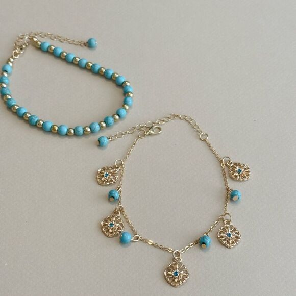 Beaded Anklet Set N1379 - Picture 2 of 4